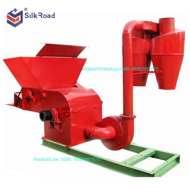 Automatic feeding sweet potato straw crusher machine