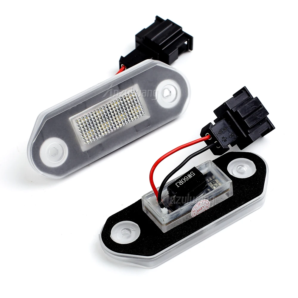 LED Number License Plate Light 2PCS 1H5943119 For VW Golf III Vento A3 Jetta Gol 2 3 Hatchback Skoda Octavia I