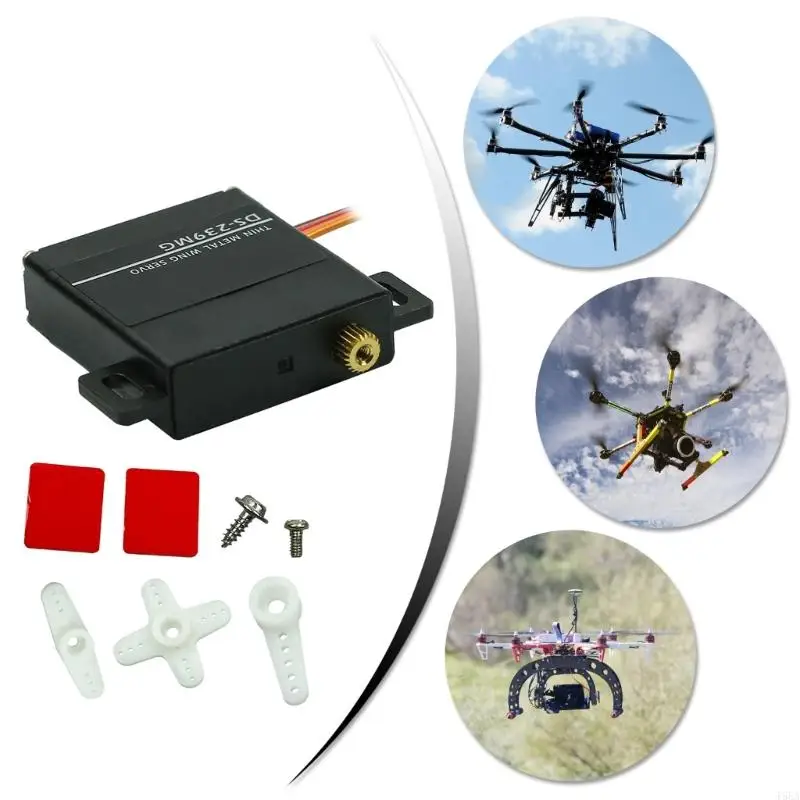 DS239MG Digital Servo Motor Advanced for Remote Controlled Planes Featuring Quick Response and Durability Metal Gears