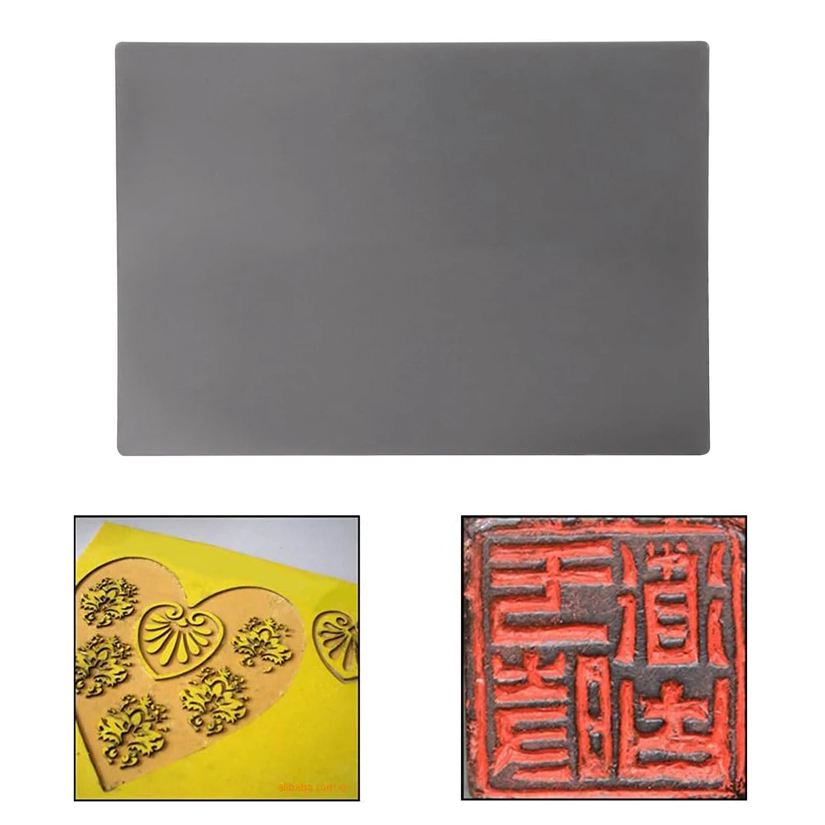 Engraved Stamp Pad Laser Rubber Sheet Wear Resistant A4 Size 297 X 211 X 2.3mm Thick Pad