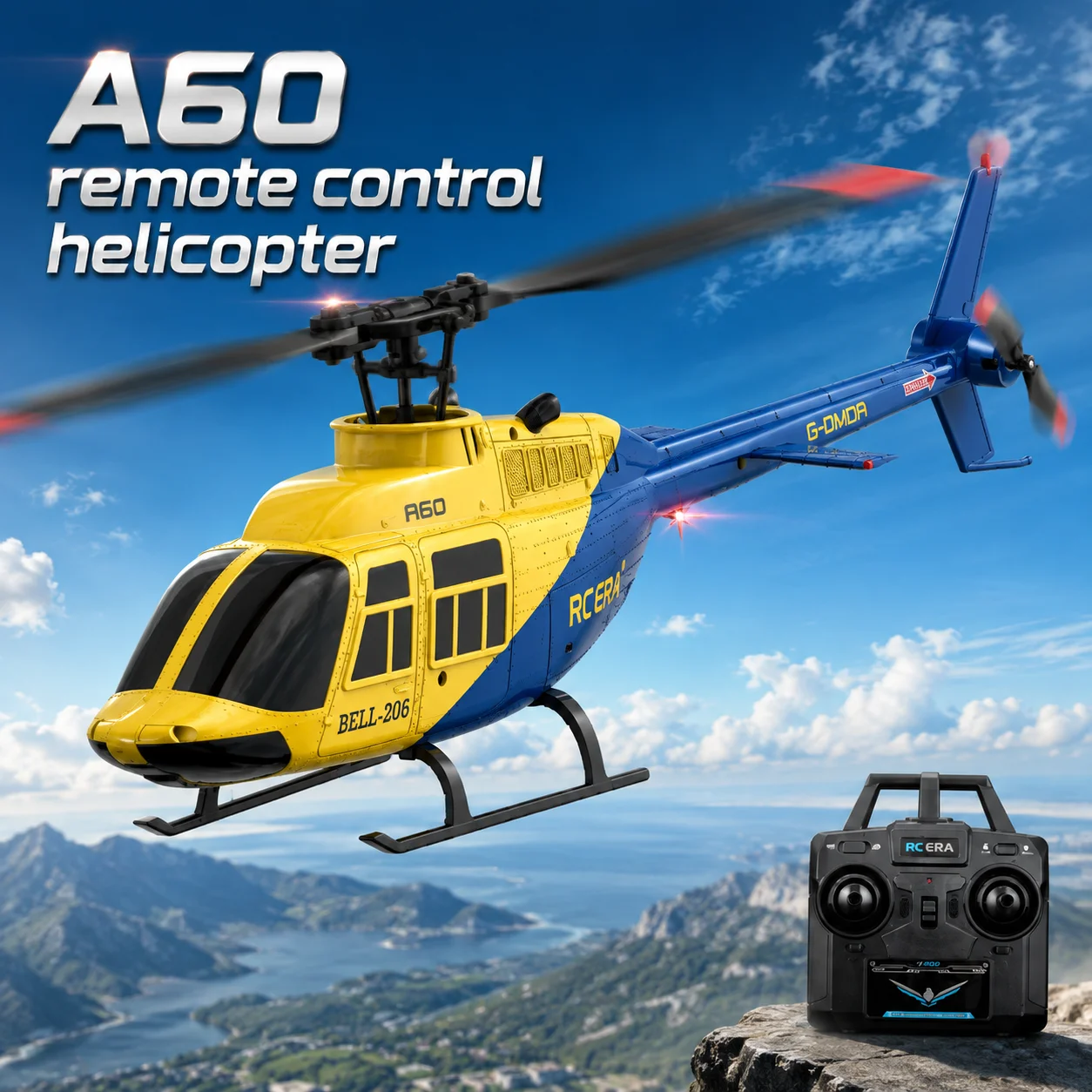 Drone Rc Bolide - RC ERA A60 RC-helikopter met hoogtehoudfunctie,