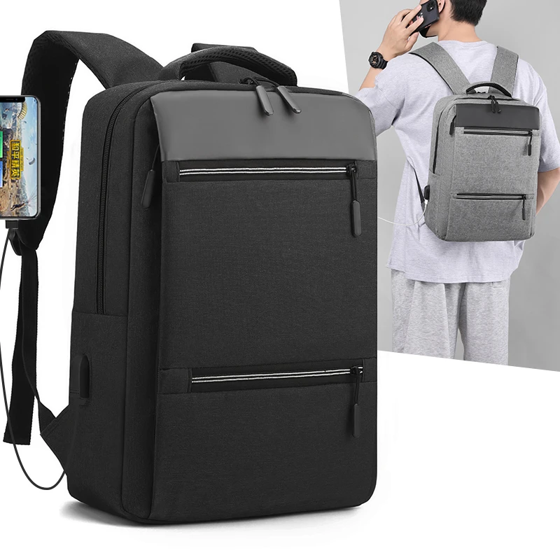 

Business Laptop Backpack, Large Capacity Travel Bag with Adjustable Shoulder Straps for School, Outdoor, Travel Use
