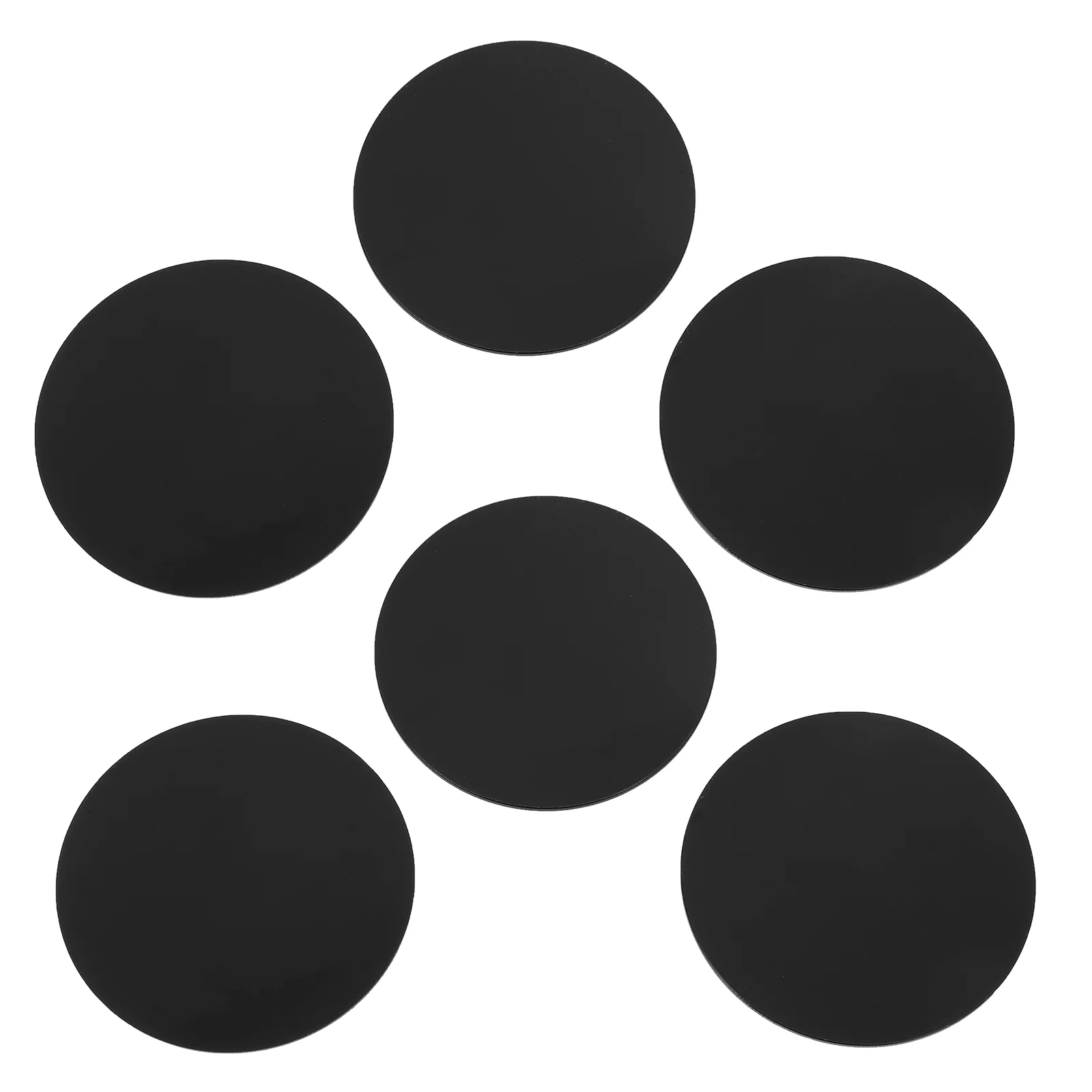 

10 Pcs Black Acrylic Round Bases 2MM Thick 8CM Diameter For Miniature Dolls Figures Craft Model Making Accessories