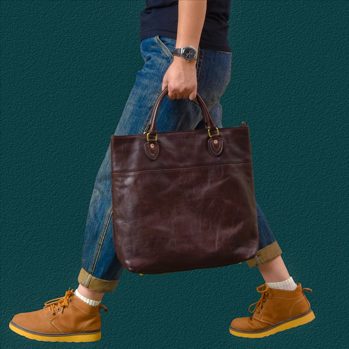 Vintage designer handmade first layer cowhide men's briefcase casual luxury genuine leather handbag women's work messenger bag