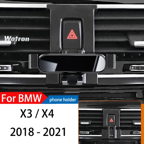 Автомобильный держатель для телефона для BMW X3, X4, 2011-2022, F25, G01, GPS, специальная гравитационная навигационная Магнитная подставка с поворотом на 360 градусов