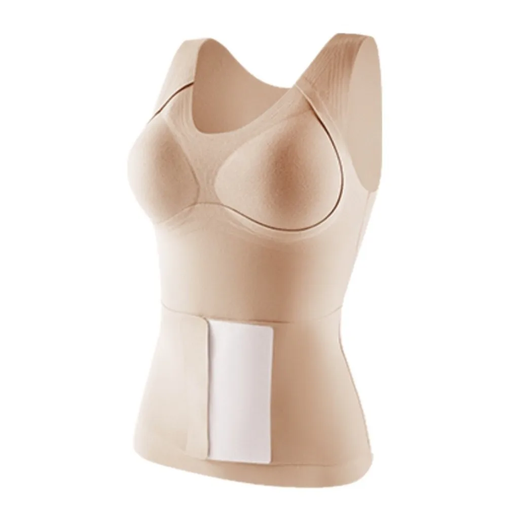 

Seamless Postpartum Body Shaper Tummy Control Belly Contracting Waist Trainer Self Adhesive Style Feel Heating