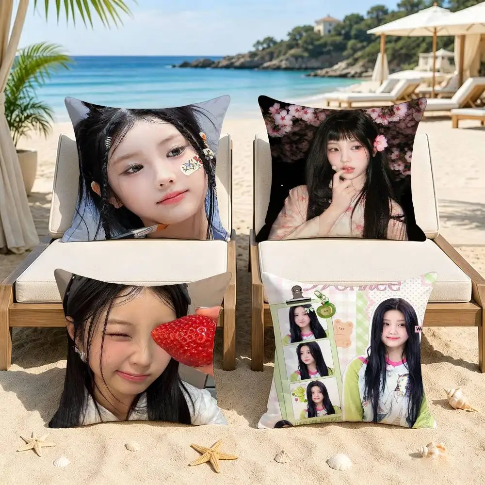 W-Wonhees-S Super Real Me   Pillow Covers Cartoon Sofa Decorative Home Double-sided Printing Short Plush Cute Cushion Cover