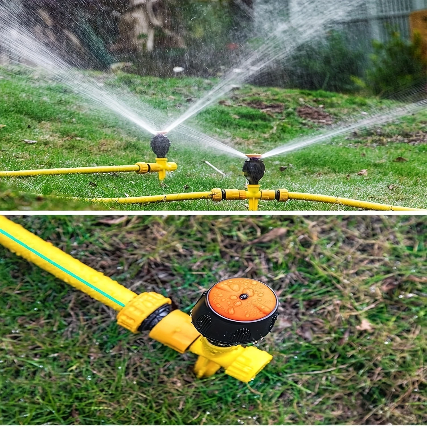 4PC ใหม่หัวสปริงเกลอร์,หมุนอัตโนมัติระบบชลประทานสวนสนามหญ้า Sprinkler Patio, garden Sprinkler สปริงเกลอร์สนามหญ้า,90 ° /180