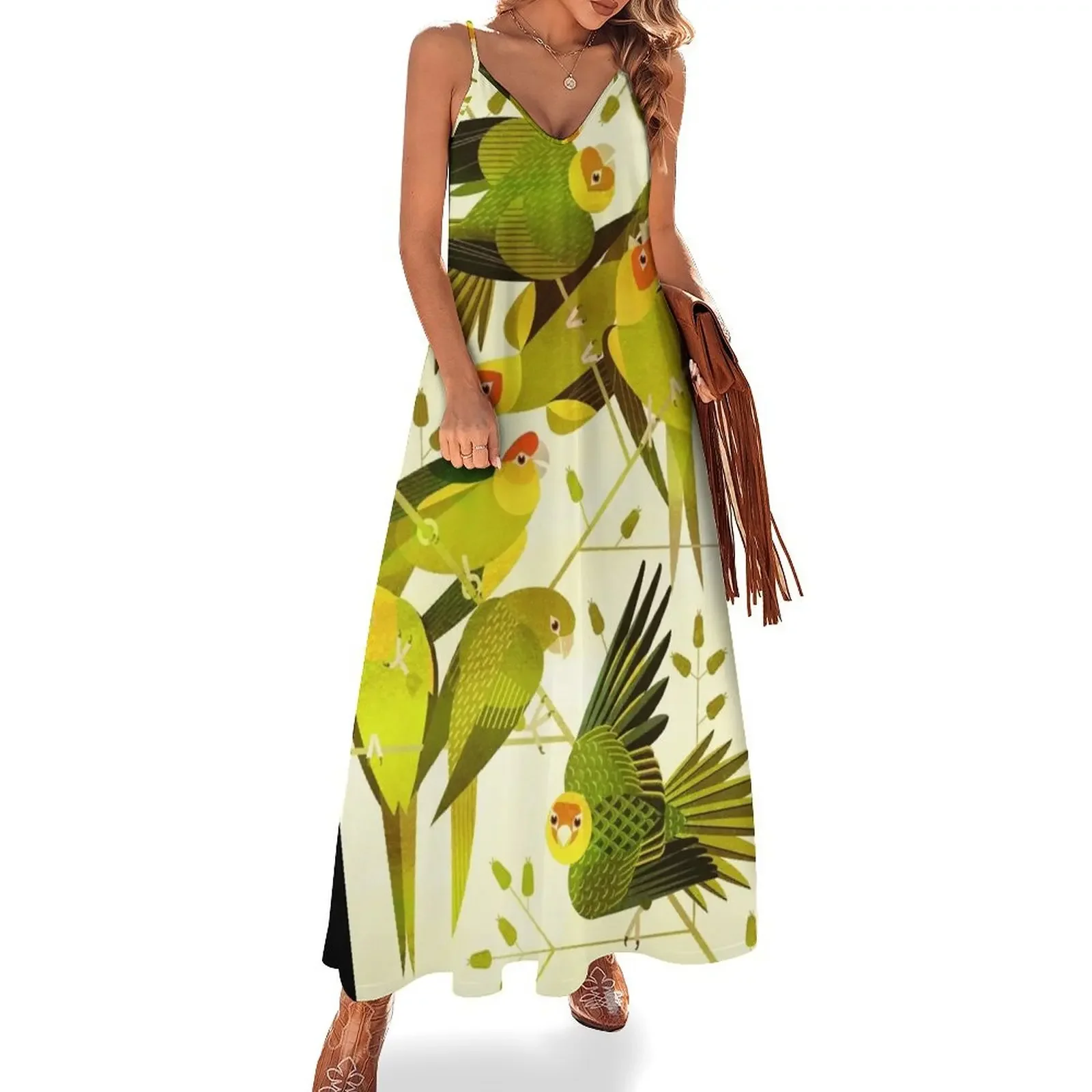 Carolina Parakeet Sleeveless Dress long dress women summer dresses for official occasions