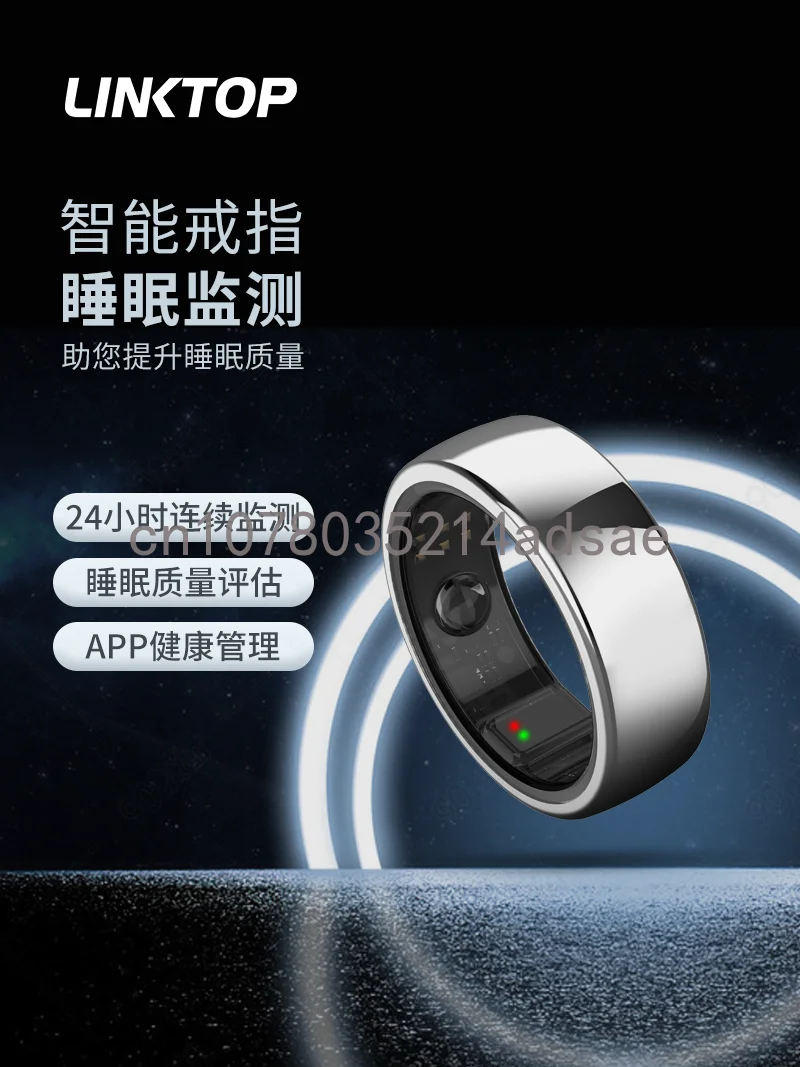 Smart Ring Black Technology Bluetooth  Smart Sleep Menstrual Health Management Waterproof Sports  Heart Rate Blood Oxygen