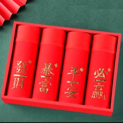 Men Boxers Cotton Breathable Antibacterial Panties Underpants Briefs Chinese Year Of The Rabbit Zodiac Red Underwear Boxershorts