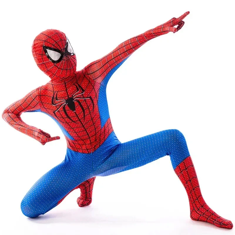 Superhero Spiderman Costume Anime The Amazing SpiderMan Cosplay Bodysuit Launcher Prop Suit Halloween Party Costumes