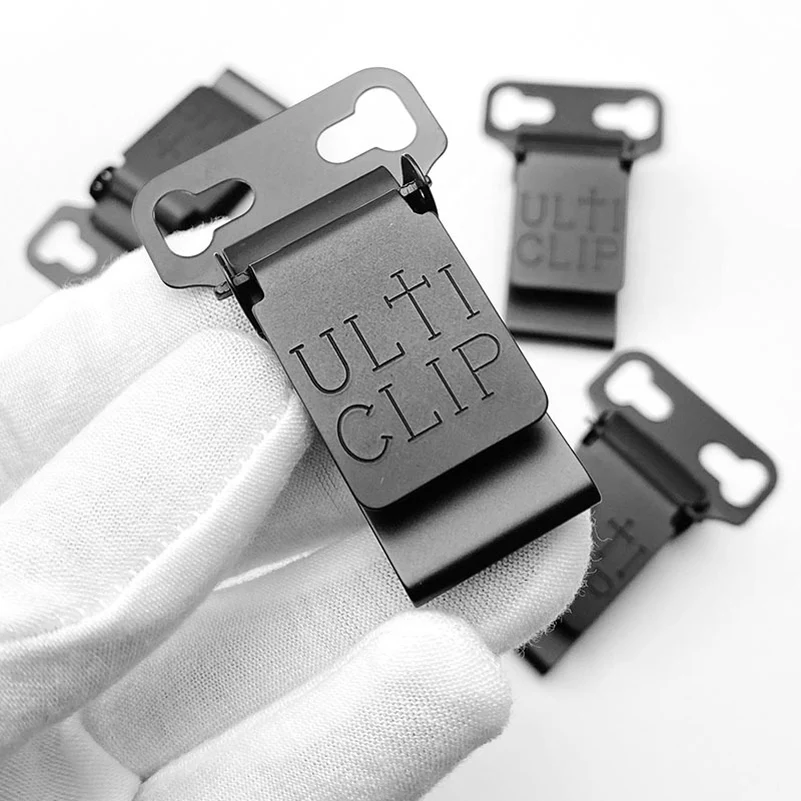 Stainless Steel Material Kydex Holster Belt Clip UltiTuck KYDEX HOLSTERS CLIPS K Sheath Waist Clip System Scabbard Back Clamp