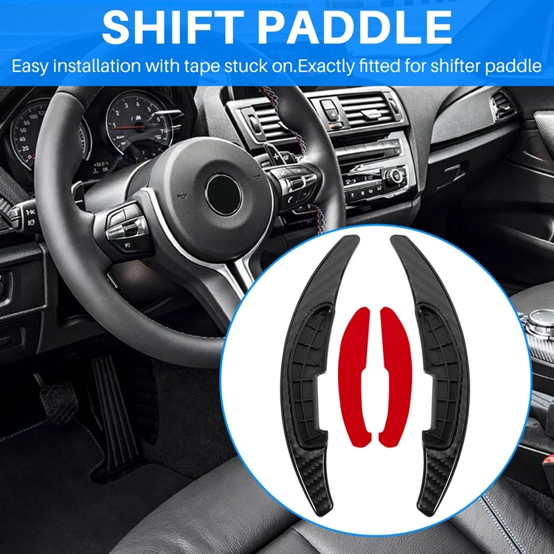 Carbon Fiber Steering Wheel Paddle Shifter Gear Shift Shifter Extension For-BMW M Series M2 M3 M4 M5 M6 X 5M X6M