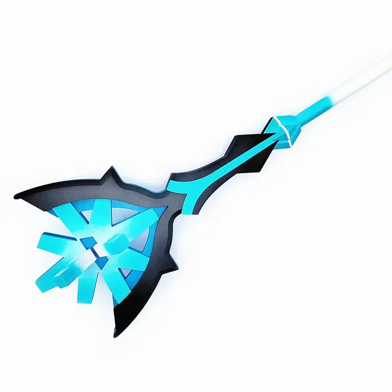 ゲーム原神氷水火 118 センチメートル杖おもちゃアニメアビス魔術師ギフト小道具ステージショーアクセサリー ty'4