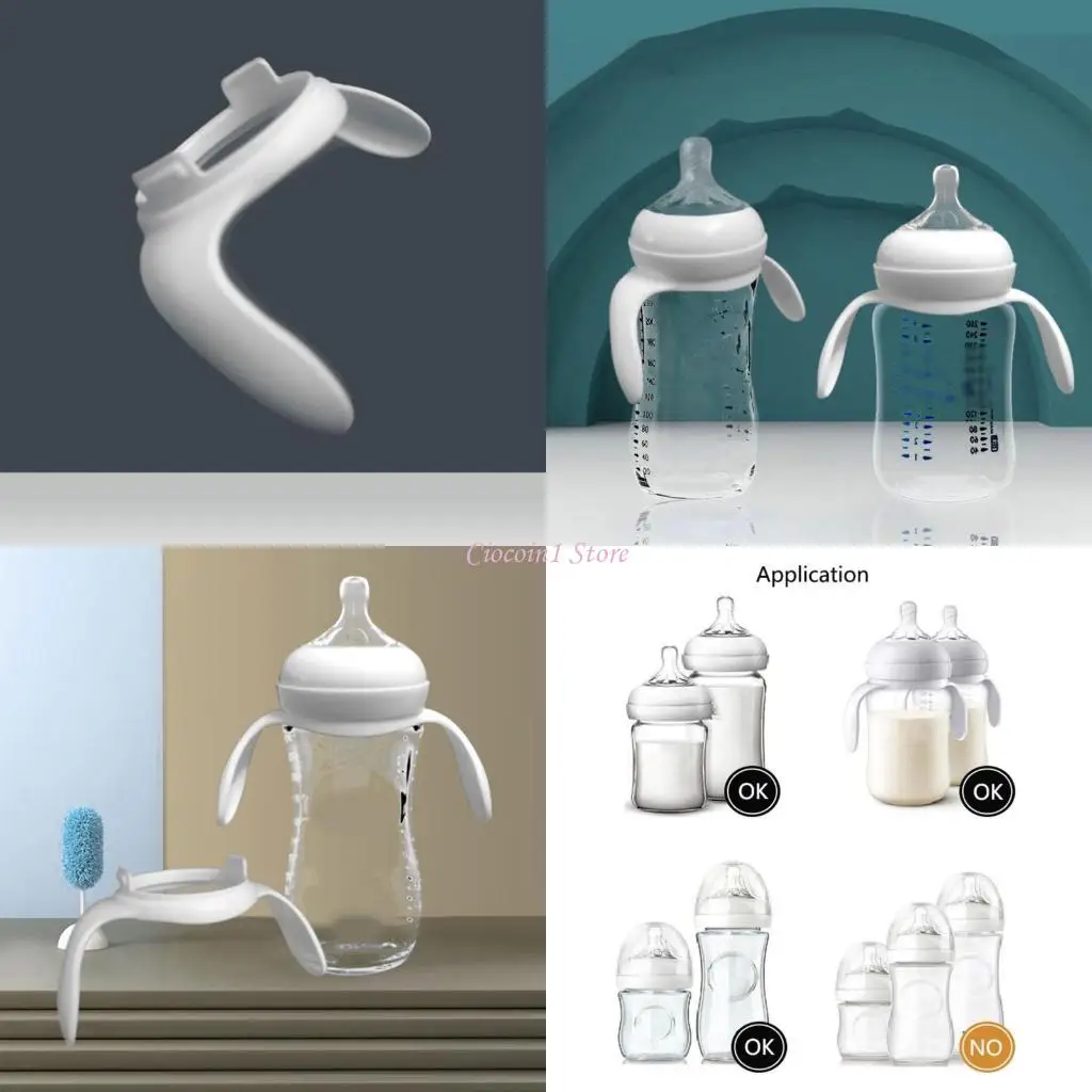 

Y1UB Upgraded Baby Bottle Handle Plastic-material Bottle Handle Easy Fixing for