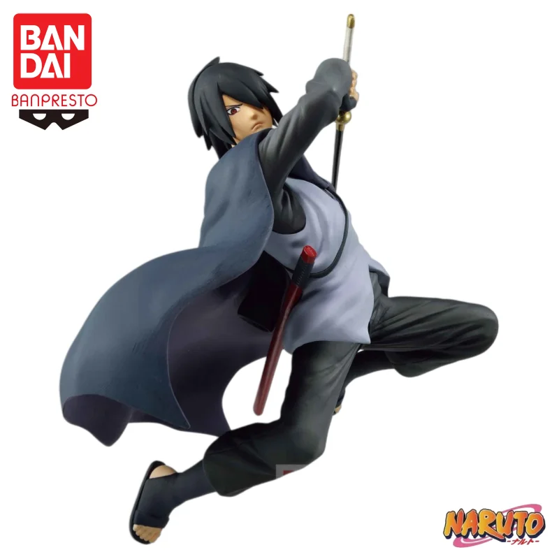 Auf Lager Bandai Banpresto Original Naruto Vibration Stars Uchiha Sasuke Modellpuppe Brandneue Actionfigur in Box