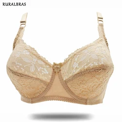 Ruralbras New Women's Sexy Bra Lace Floral  Bras Push Up Lingerie Top Female Embroidery Underwear Underwire Bra For Plus Size