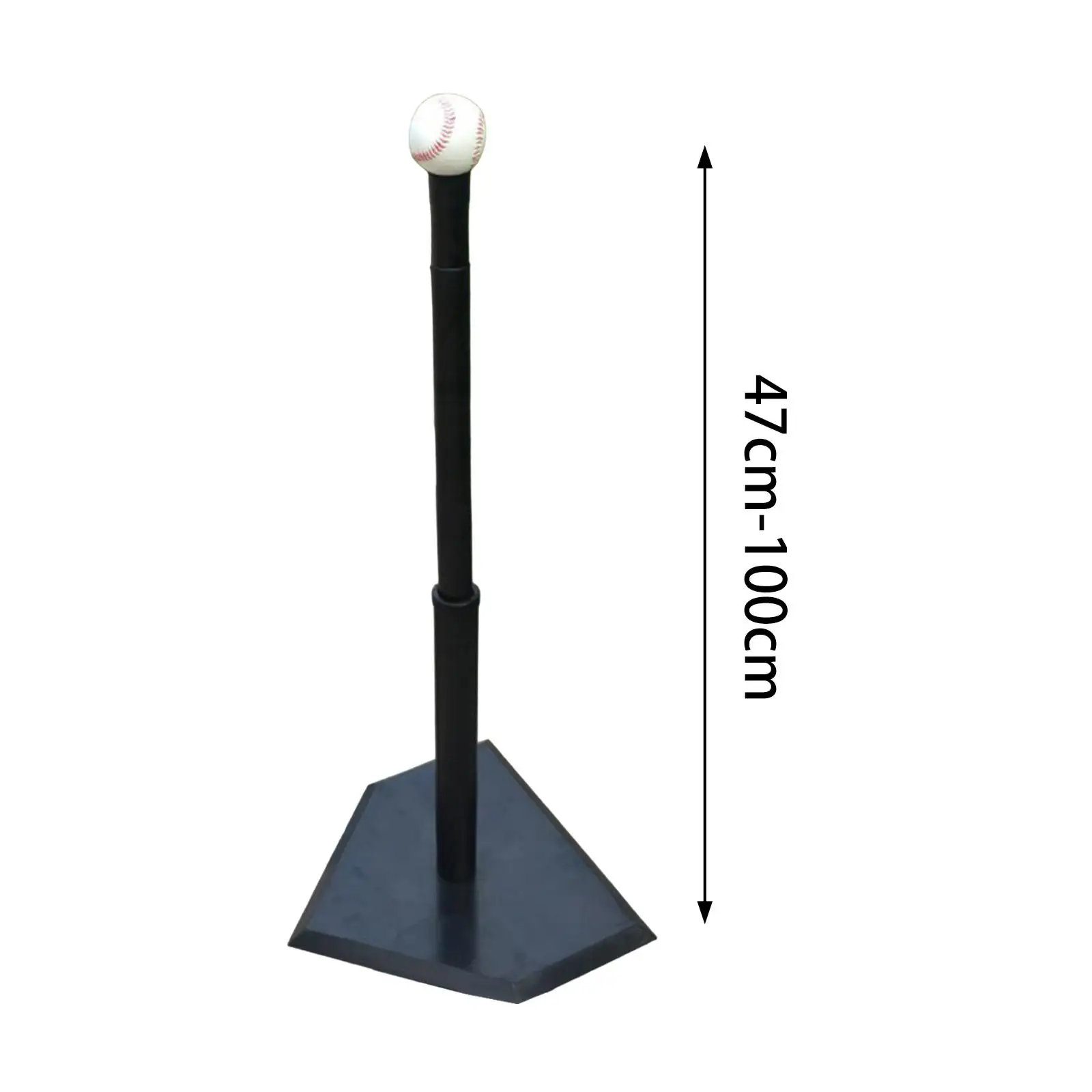 Baseball Batting Tee Heavy Duty Height Adjustable Practice Equipment Hitting Tee for Teams Gym Outdoor Activity Stadiums Sports