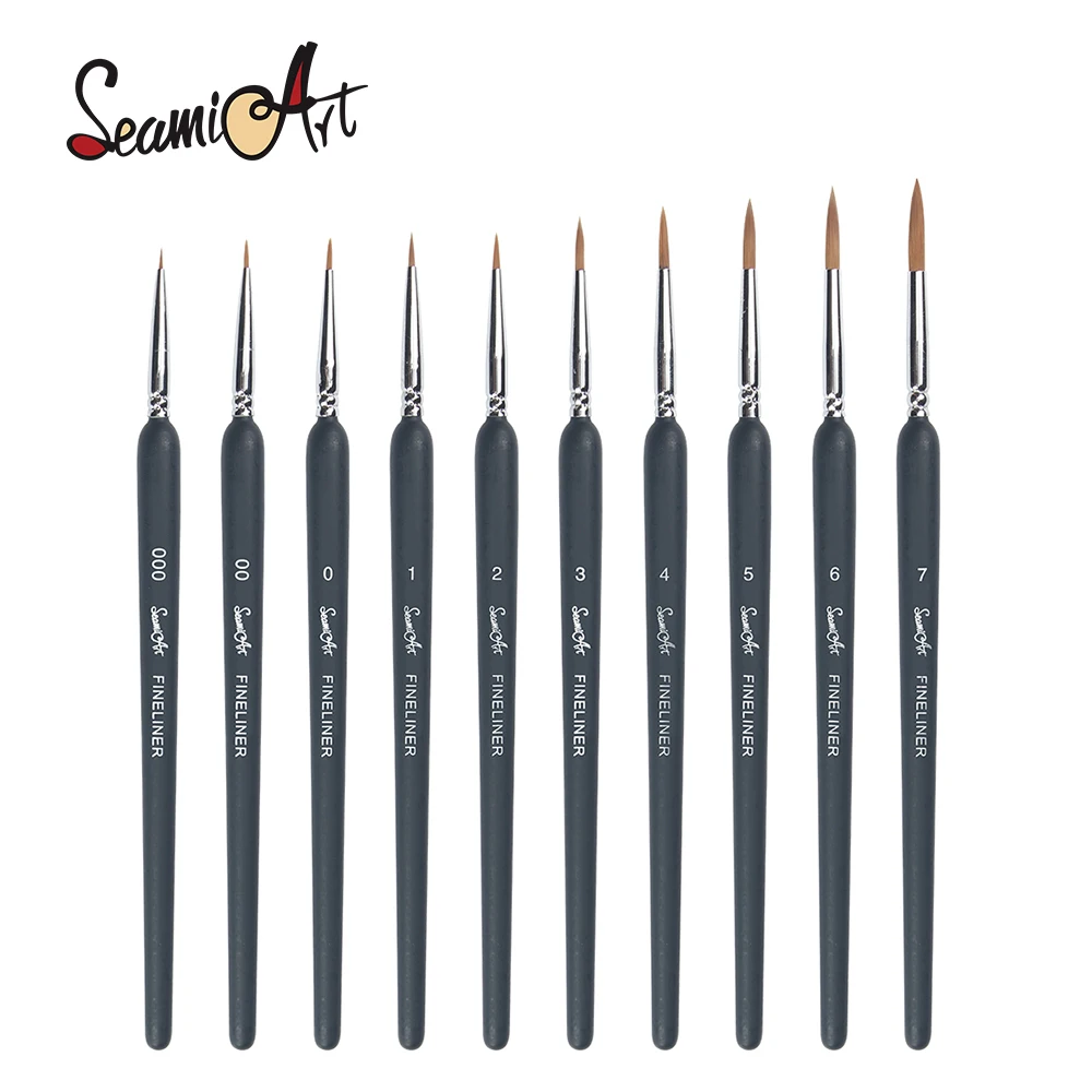 SeamiArt Hand Watercolor Scriptliner Hook Line Drawing Paint Brush Painting Brush Pen Painting Supplies