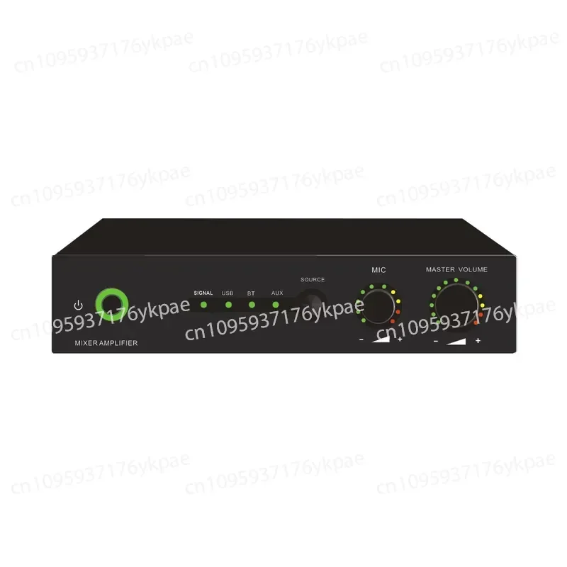 Mini Commercial Metal Multimedia Digital Amplifier with Wireless Audio Input, 2x80W