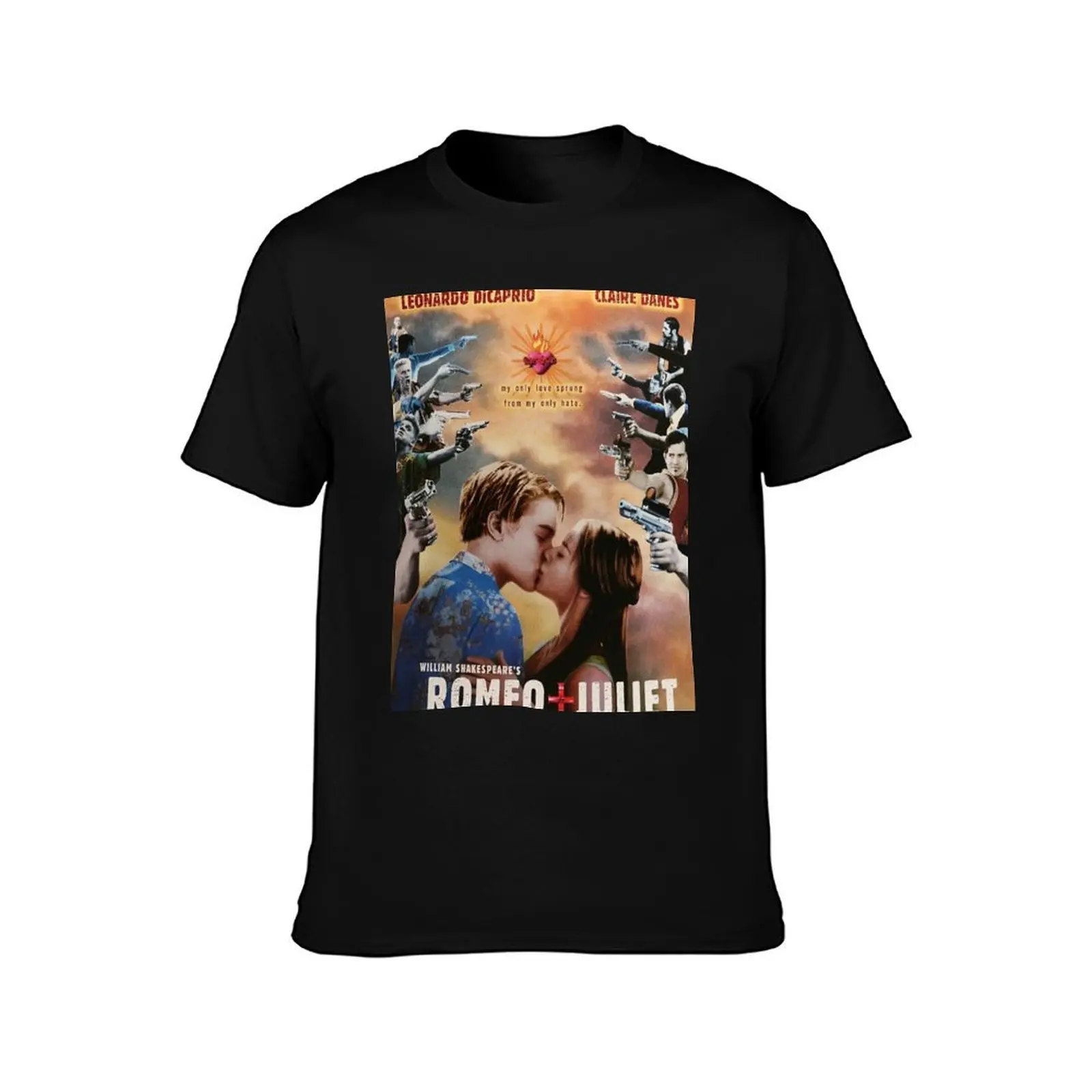 Romeo and Juliet movie poster T-Shirt Summer Casual Cotton Tee Oversized Streetwear Tops Vintage Graphic Print 100% Cotton