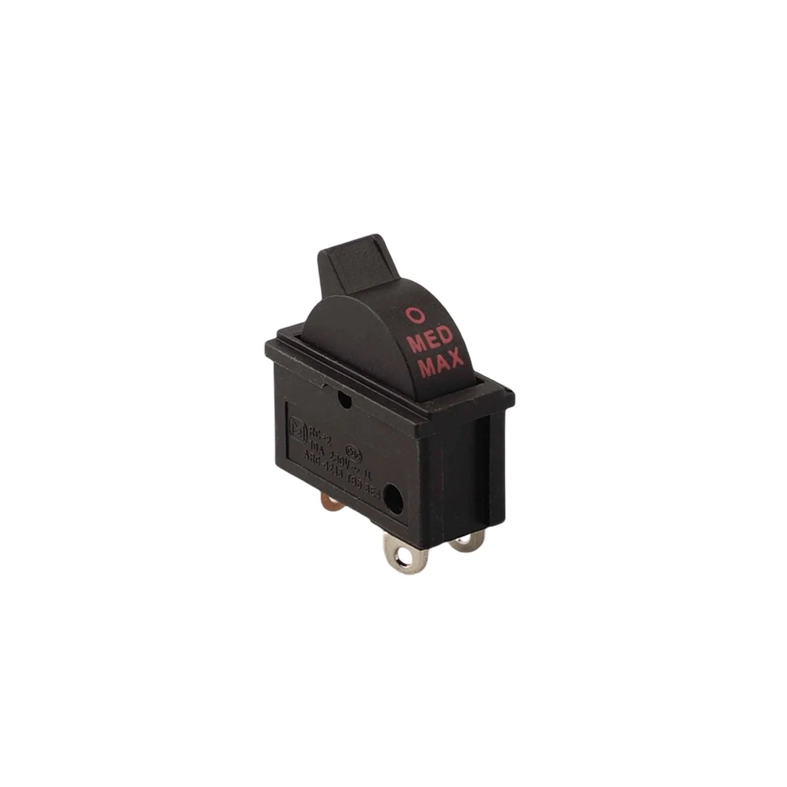 30*30mm Three-speed Switch 250V Voltage Rating Better Conductivity Flame Retardant Material Sensitive for response