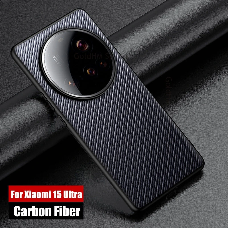 

Fundas For Xiaomi 15 Ultra Carbon Fiber Case Shockproof Phone Cover For Xiaomi 14 Ultra 12S 11 13 Mi 15Pro Back Protection Cover