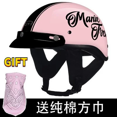 

for man women Free gift Motorcycle Helmet Open Half Face Chopper Biker Japanese Style DOT approved Motocross Helmets