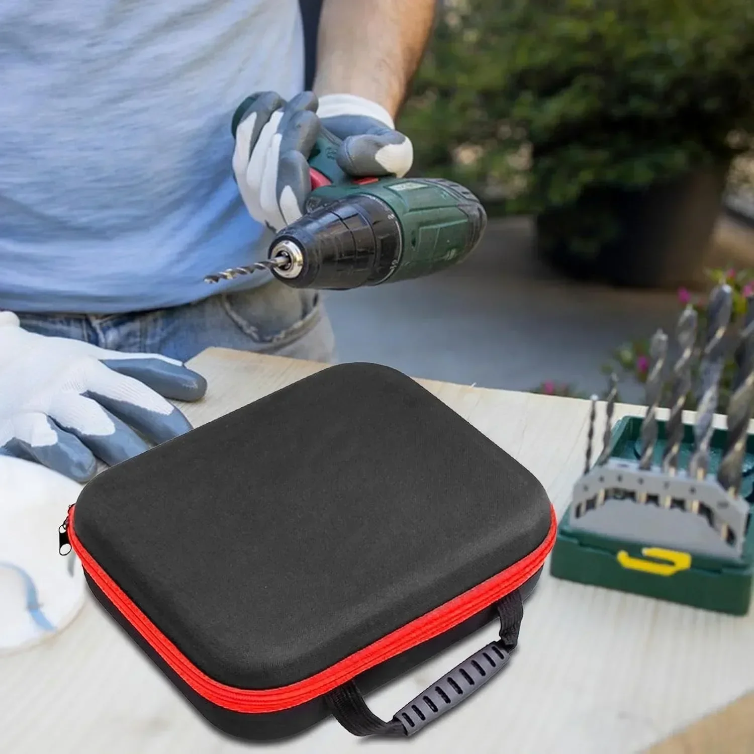 ドリル用トートバッグ ポータブル電気技師用工具箱 ペンチ・レンチ用トートバッグ 大容量収納バッグ