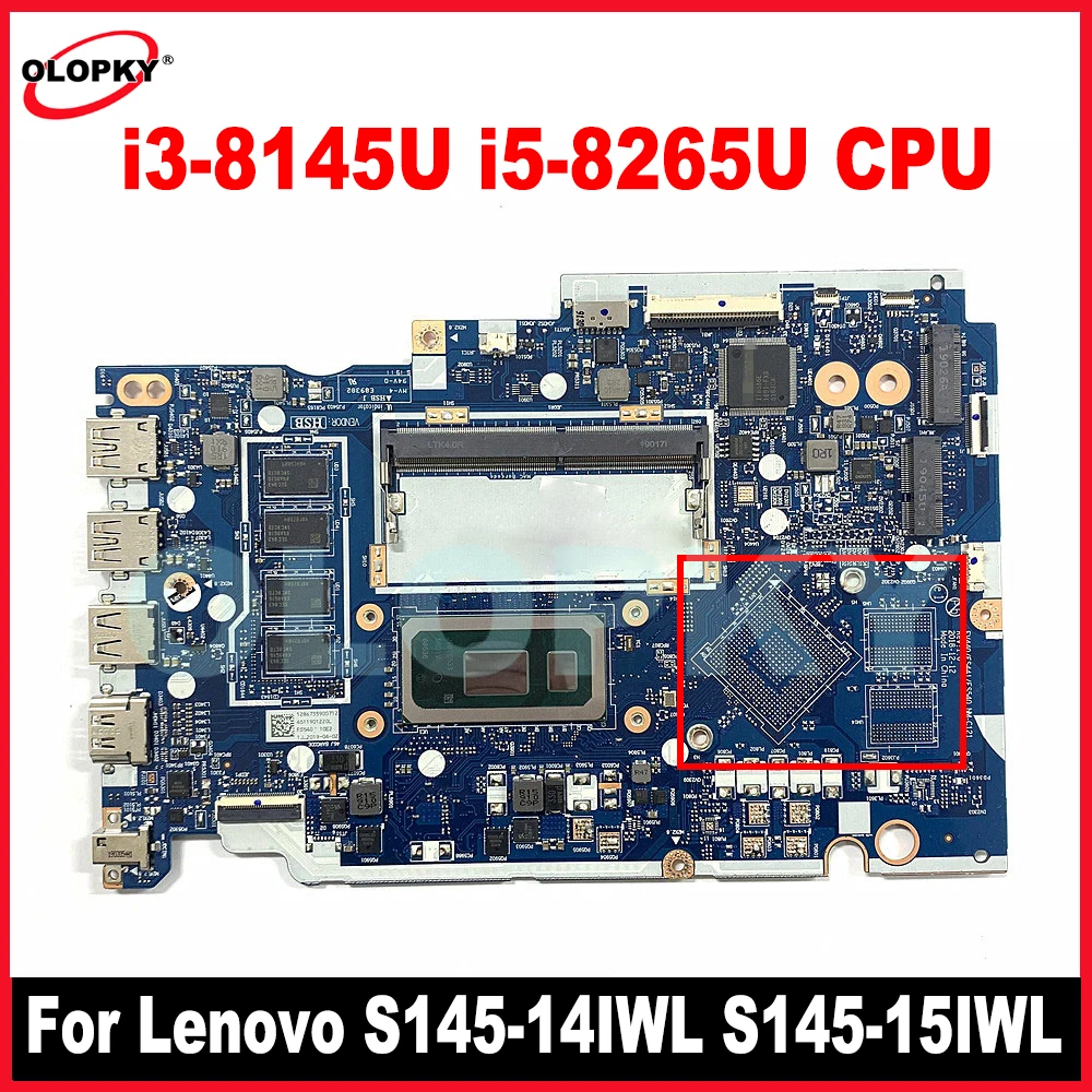 Laptop Motherboard For Lenovo ideapad S145-15IWL V15-IWL FV440 FS441 FS540 NM-C121 With i3-8145U i5-8265U CPU DDR4 5B20S41725