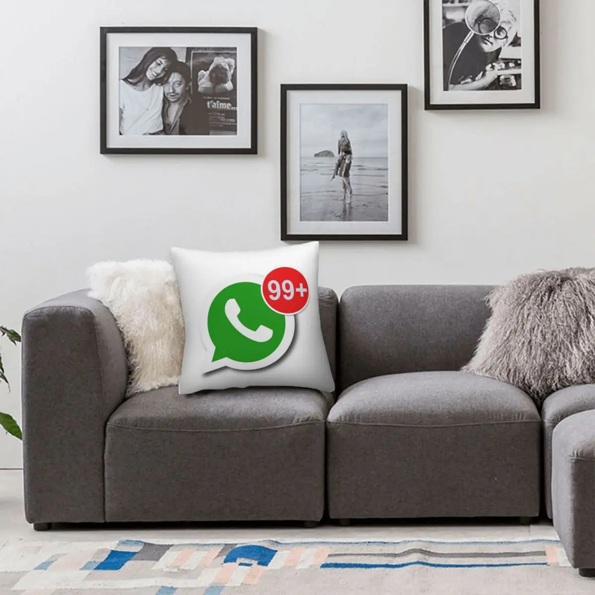 WhatsApp Messages Pillow Case Pillow Cover Of Sofa Big Size Throw Pillows Decorative Pillow