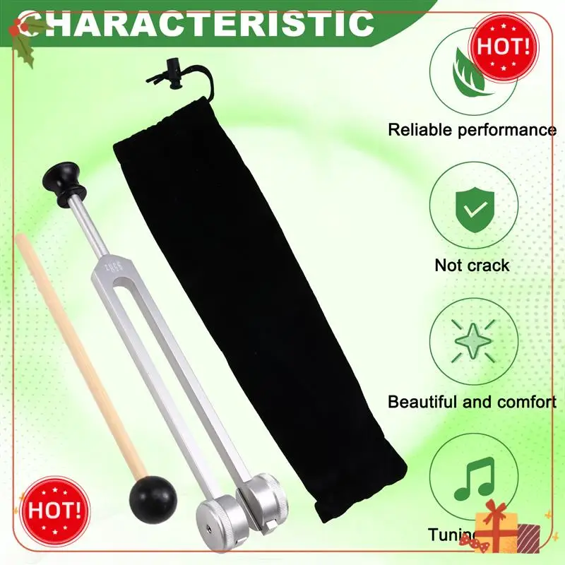 

ABLE-Professional 95 Hz Tuning Fork With Silicone Holder And Hammer For Yoga And Sound Healing