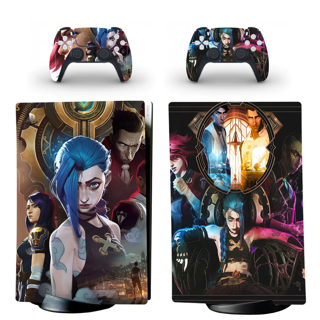 Anime Arcane Jinx PS5 Digital Skin Sticker Decal Cover for Console and Controllers PS5 Skin Sticker Vinyl