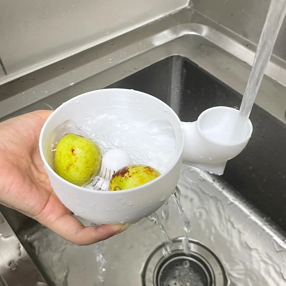 

Space Saving Automatic Fruit Washer Dryer Efficient Water Reuse Vegetable Washer Food Washing Fruit Lettuce Drain Basket