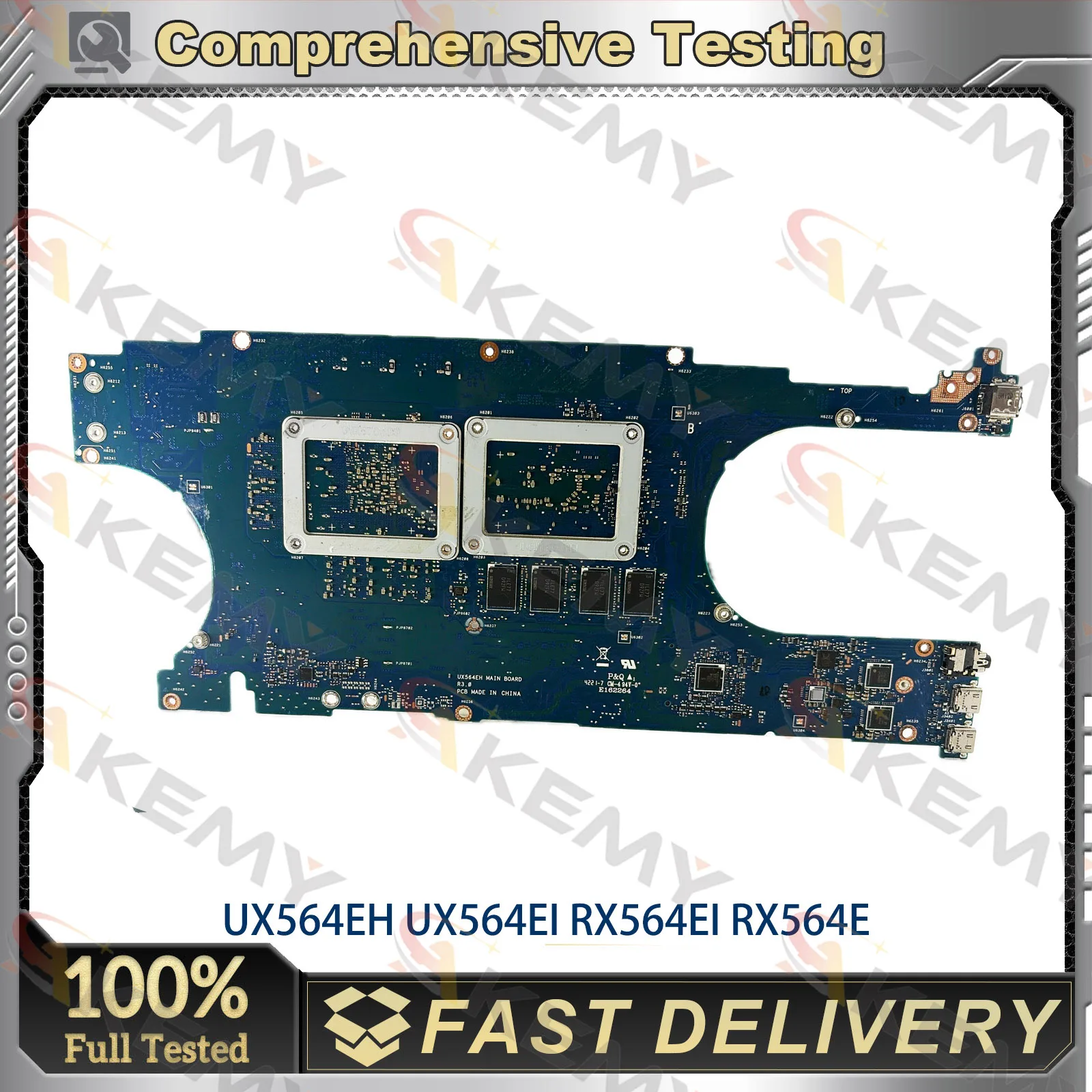 UX564E Laptop Motherboard For ASUS UX564EI UX564EA Q528EH RX564E UX564PH UX564EH Mainboard With 11th Gen I3 i5 i7 100% Tested