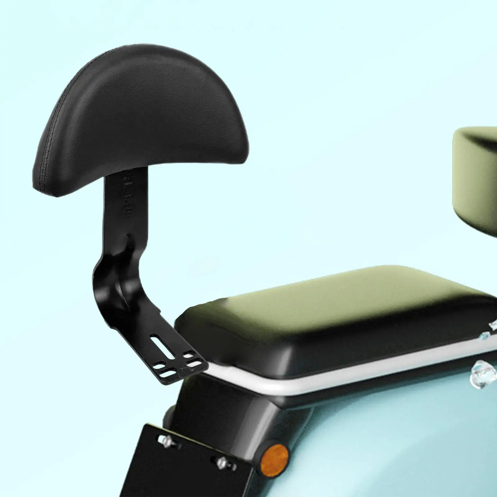 Comfortable Backrest Cushion for Electric Bike Rear Seat Breathable Fabric High Density Foam Simple Installation Cycling Repair