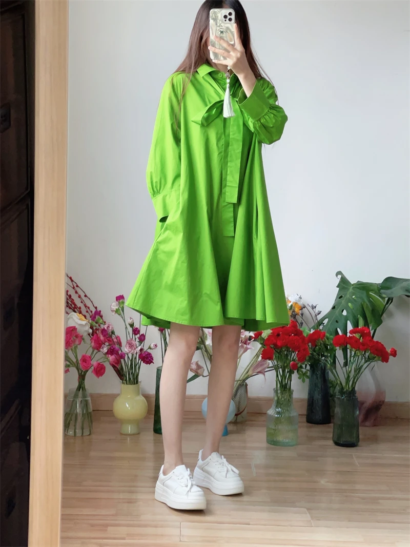 Cos Bubble Sve irt Dr décontracté ample a-ligne Simple coton femmes Dr t-shirt couleurs printemps été automne vêtements de saison