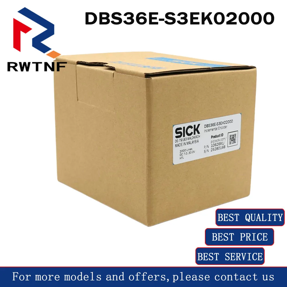 Brand New Genuine DBS36E-S3EK02000 SICK Incremental Encoder 1062691,100% original warehouse stock