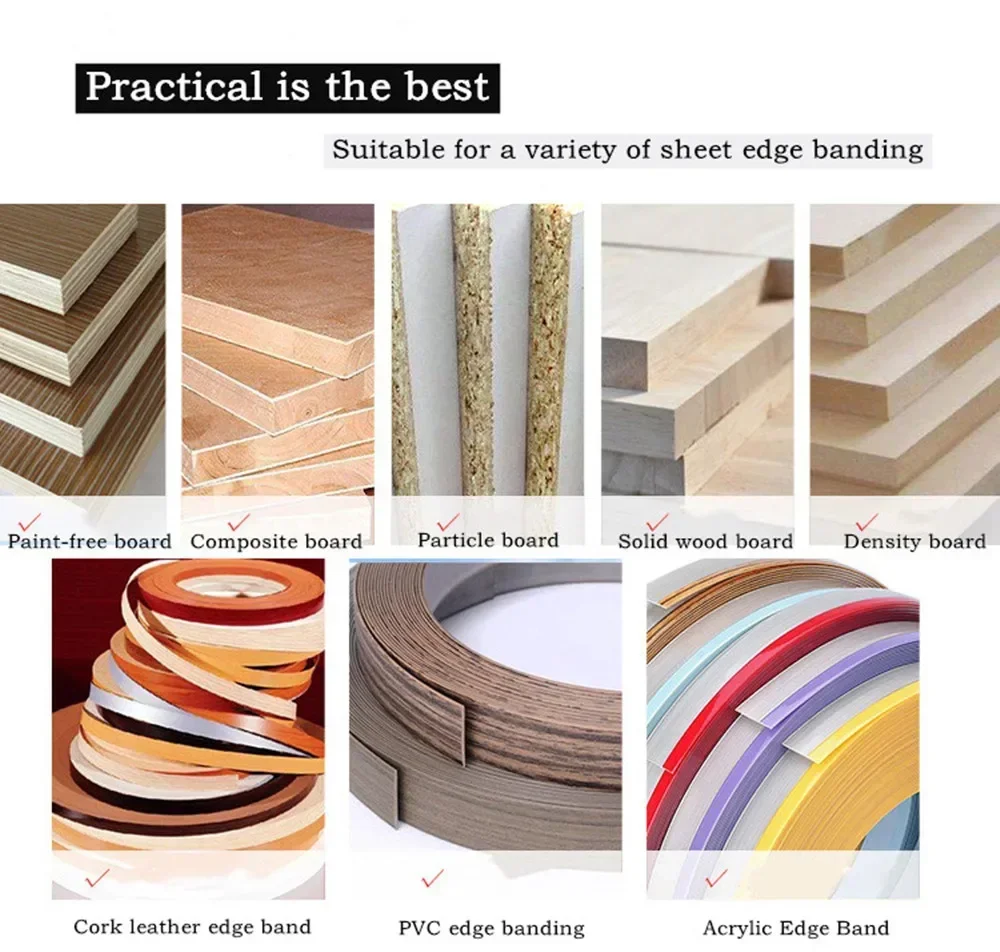 合板パネル用PVCミニハンドルエッジバンディングマシン 家庭用エッジラミネートマシン