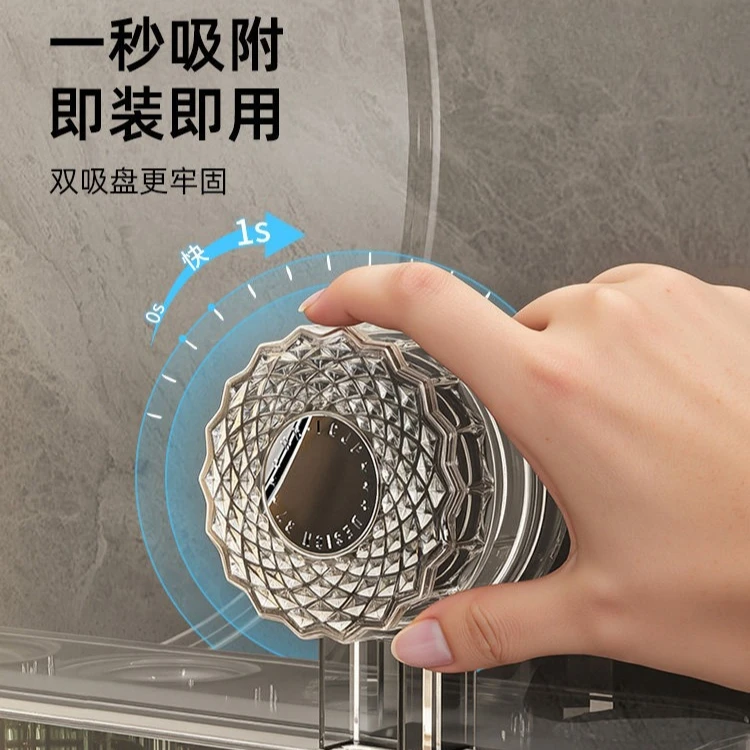 New Punch Free Wall Mounted Toothbrush Holder Bathroom Storage Rack For Electric Toothbrushes Mouthwash Cup Tooth Mug Organizer