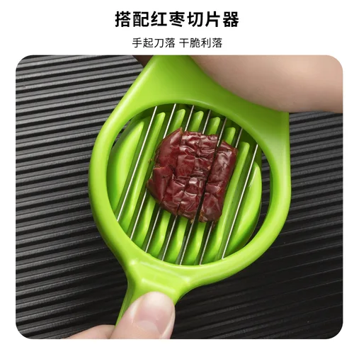 두꺼운 붉은 날짜 슬라이서, 스팟 상품, 광동 공장, 스테인레스 스틸 코러, 버섯 계란 슬라이서  Best5