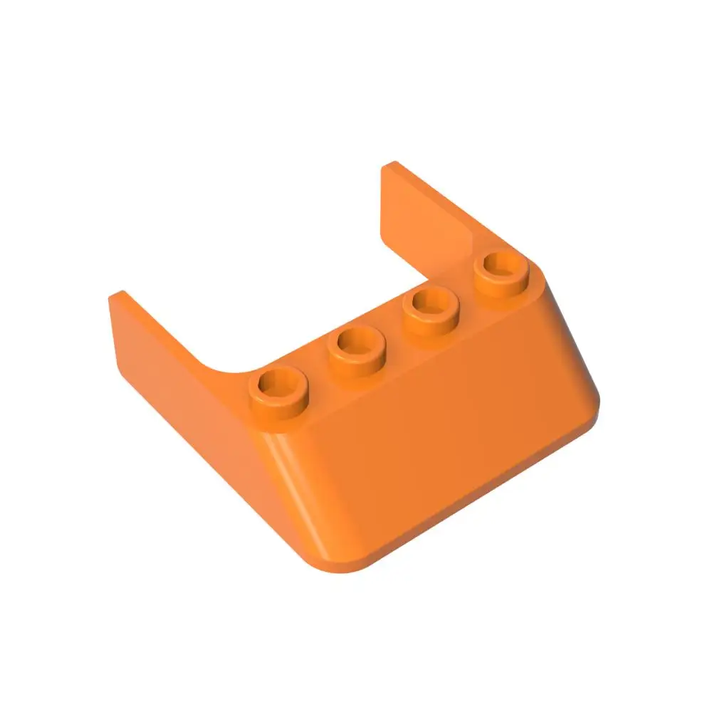 Gobricks 1PC 6238 フロントガラスレンガ 4 × 4 × 1 Windows 部品互換 MOC ビルディングブロック大人子供 DIY アクセサリーモデルおもちゃ