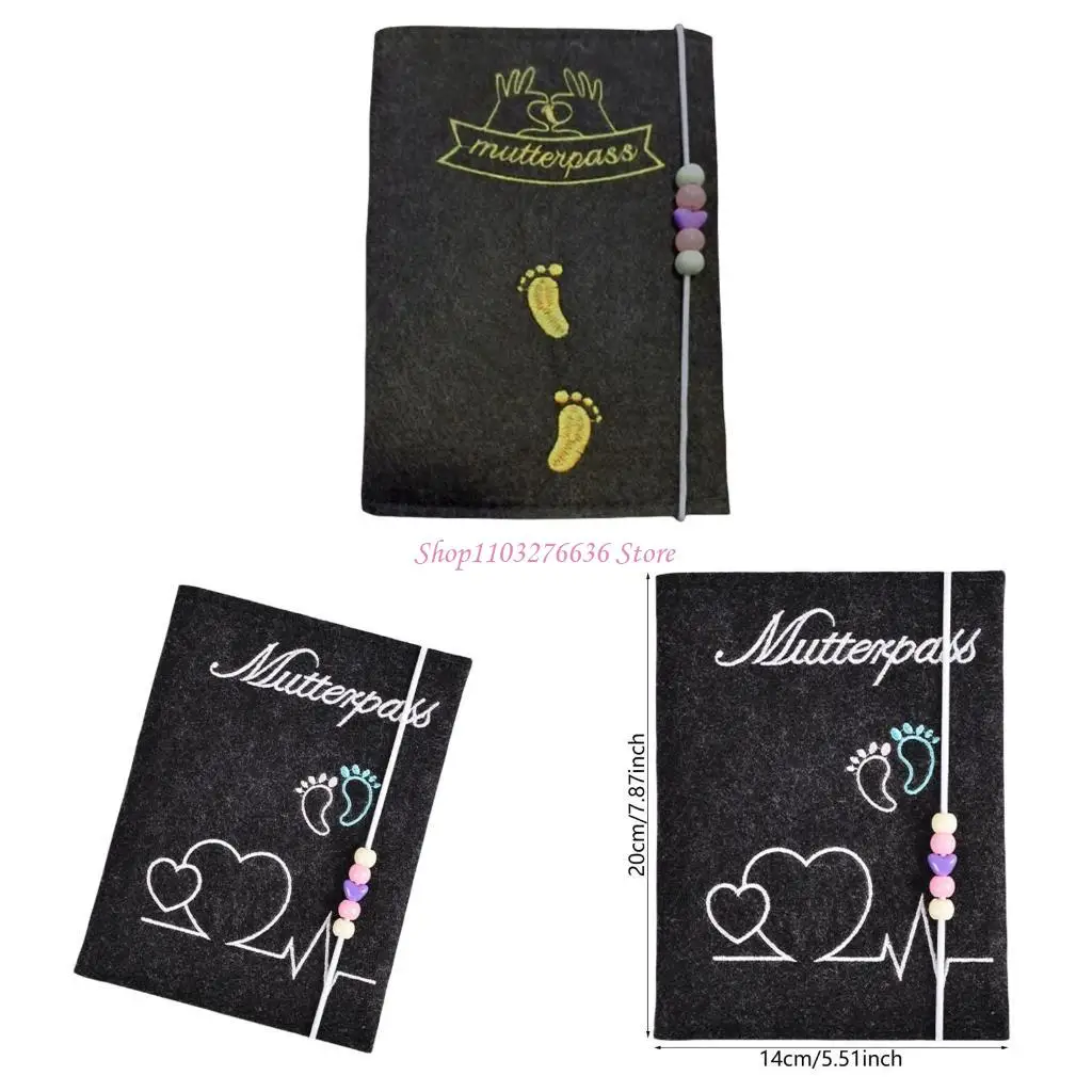 German Ultrasound Picture Holder Mother Passport Cover Pregnancy Record Keeper Document Bag Maternity Record Case