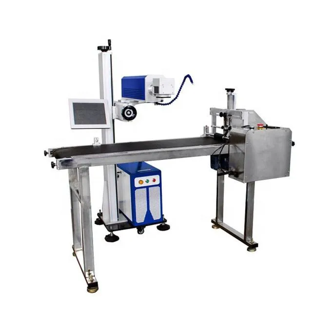 Flying laser marking machine Ultraviolet laser engraving machine Carbon dioxide laser marking machine Metal excitation