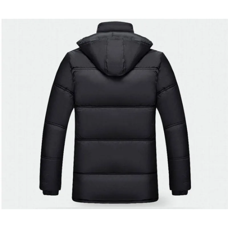 New Men\'s Cotton Parkas Big Size Thickened Dad Style Outerwear for Middle-aged and Elderly Q784