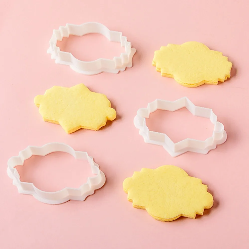 Festival Blessing Cookie Cutters Biscuit Mold Stamp Kitchen Baking Pastry Bakeware Dessert Baking Supplies
