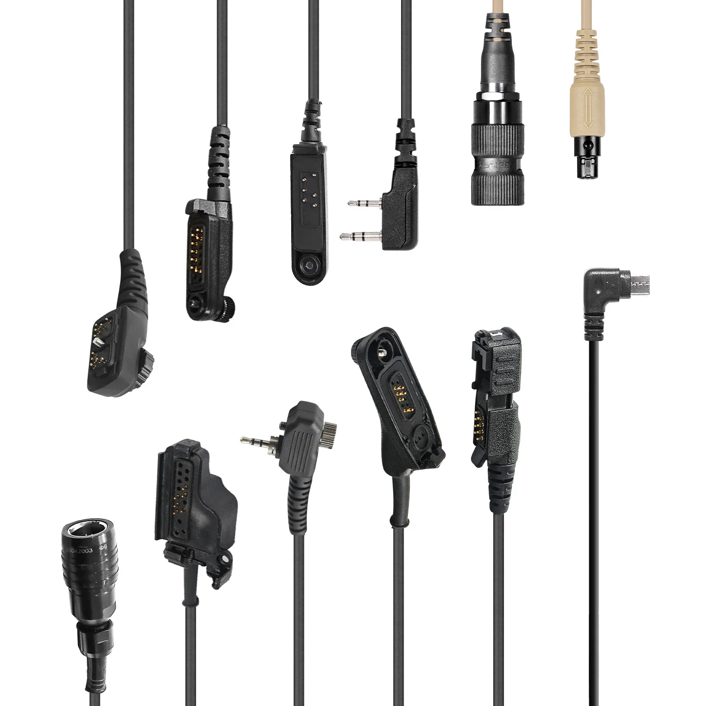 PTT Accessories Upper and Lower Line V20 V60 DUAL Walkie-talkie KN6 Connection Data Conversion Cable