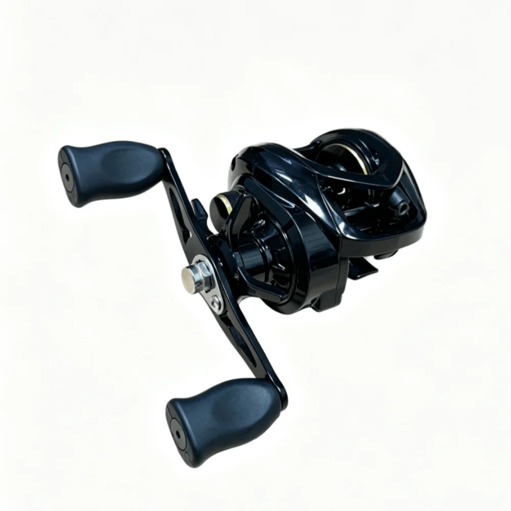 Neue Abu Garcia Baitcasting-Angelrolle, Übersetzungsverhältnis 7,1:1, 10 kg maximale Bremskraft, magnetisches Bremssystem, ultraleichter Nylon-Fiberglas-Körper – Detail 4