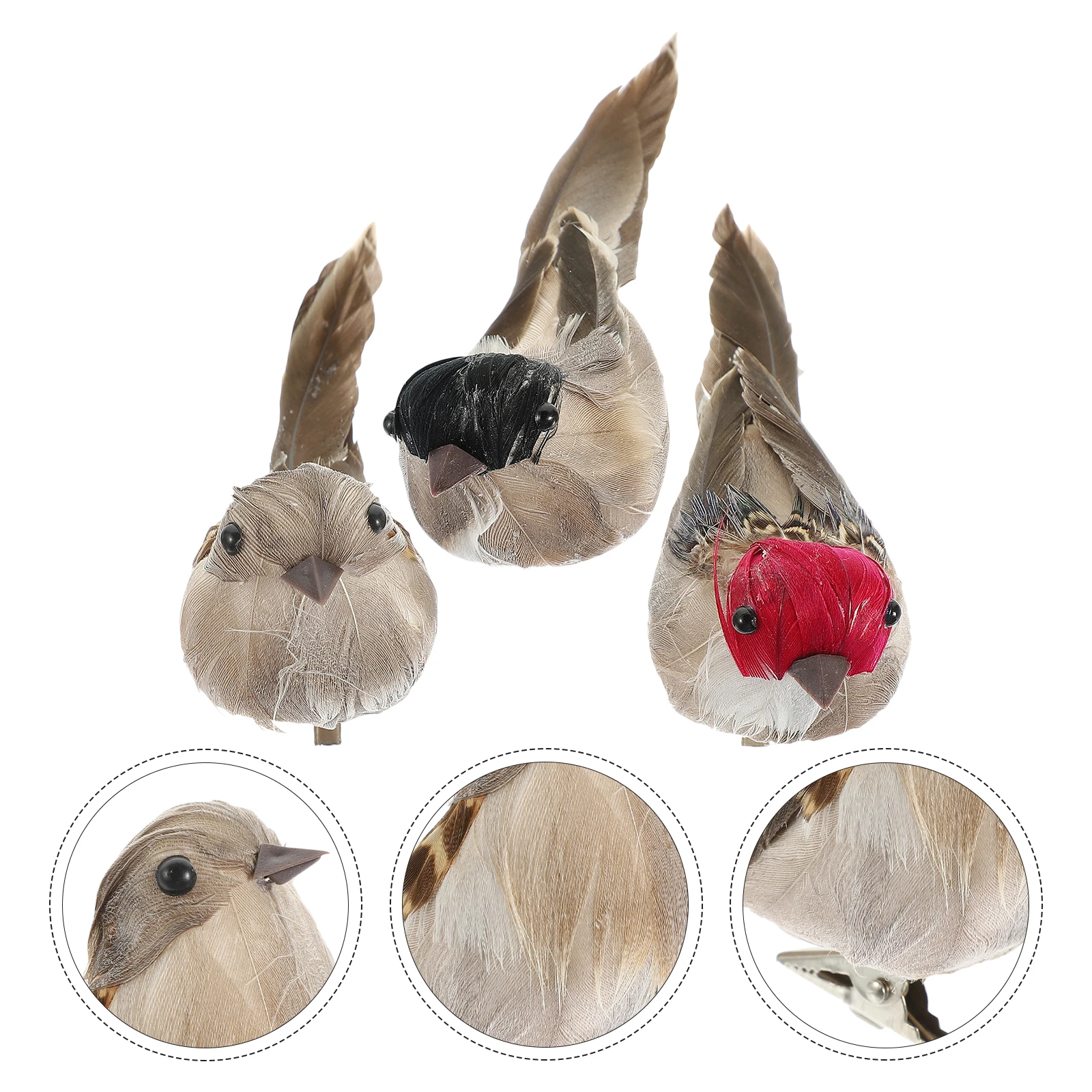 

Colorful Artificial Birdsfake Birds For Garden Ornament Crafts Wedding Home Decoration Stimulation Bird Garden Greening